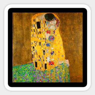 Gustav Klimt the kiss Famous art Sticker